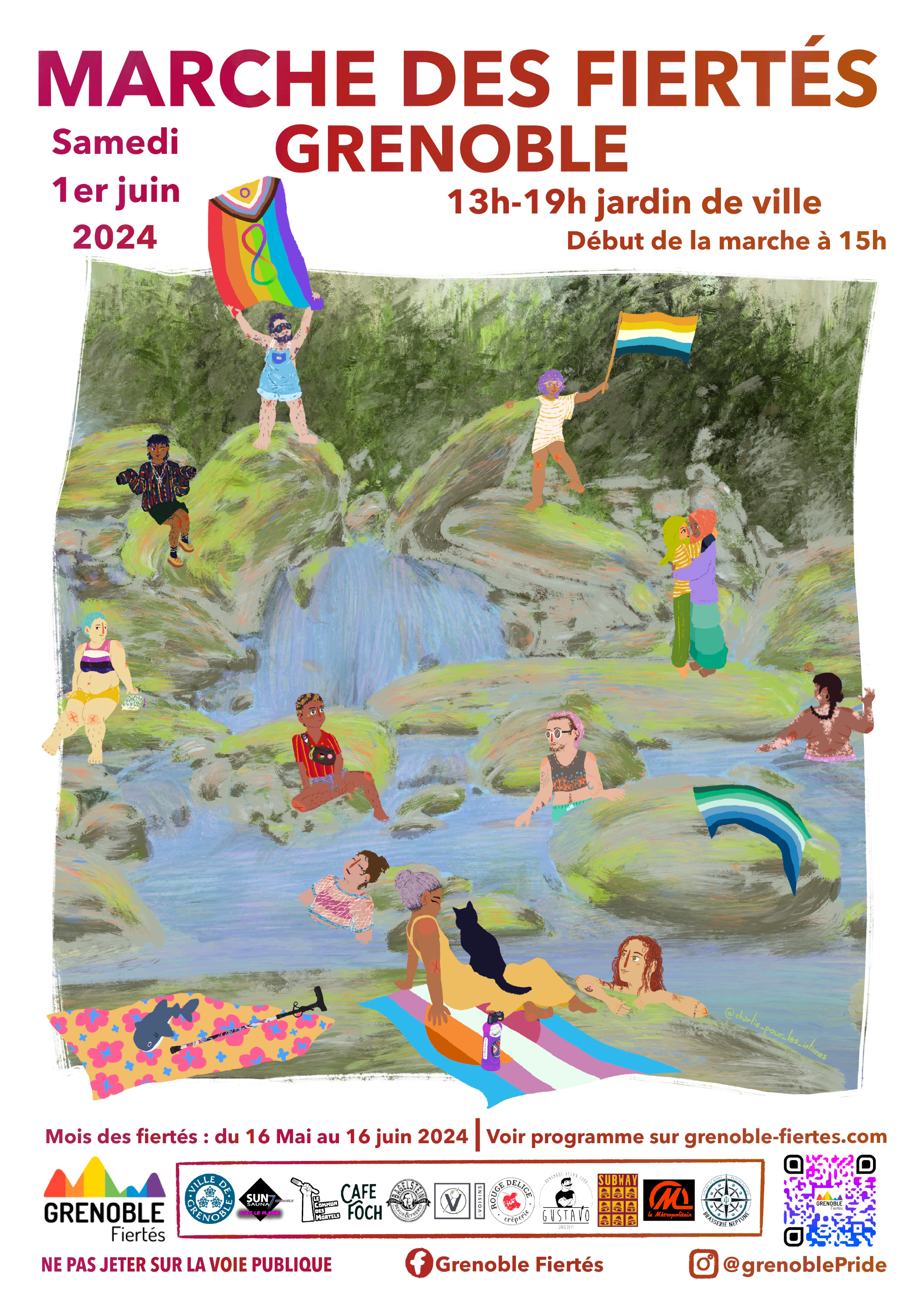 Affiche Pride de Grenoble 2024