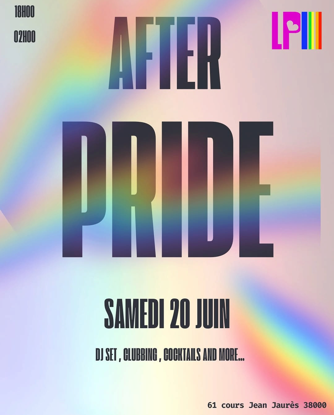 affiche soirée pride lp3