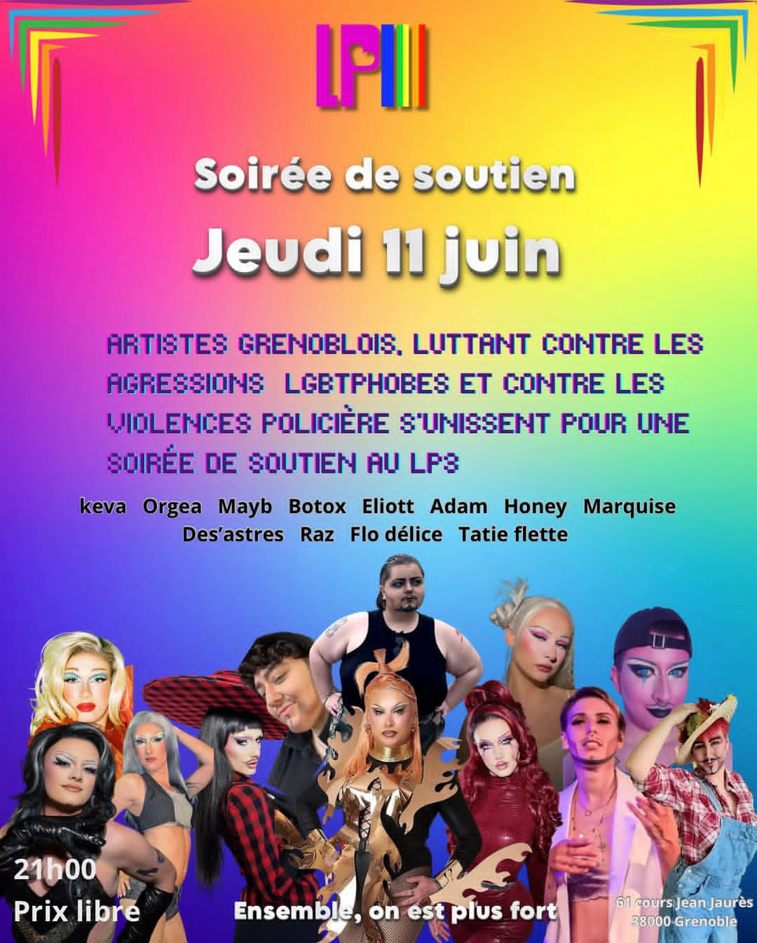 affiche soirée soutien lp3